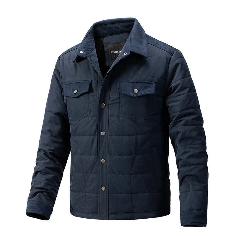 Men’s Plaid Lapel Coat