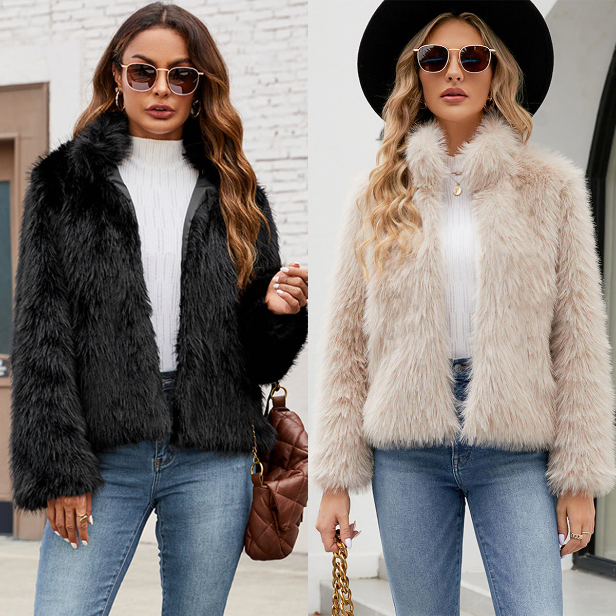 Casual Short Faux Fur Coat