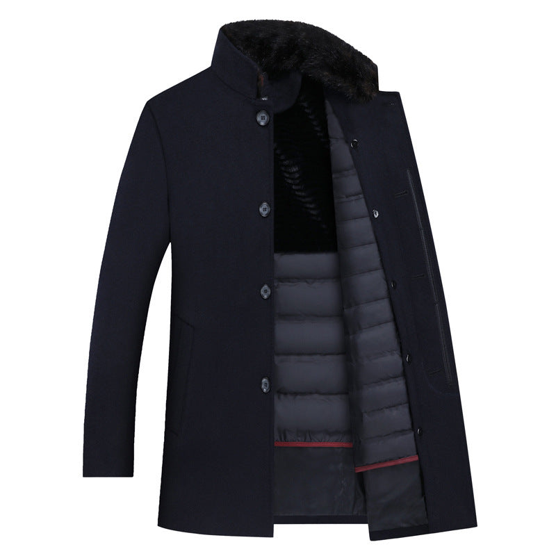 Winter Down Liner Fur Collar Windbreaker Jacket