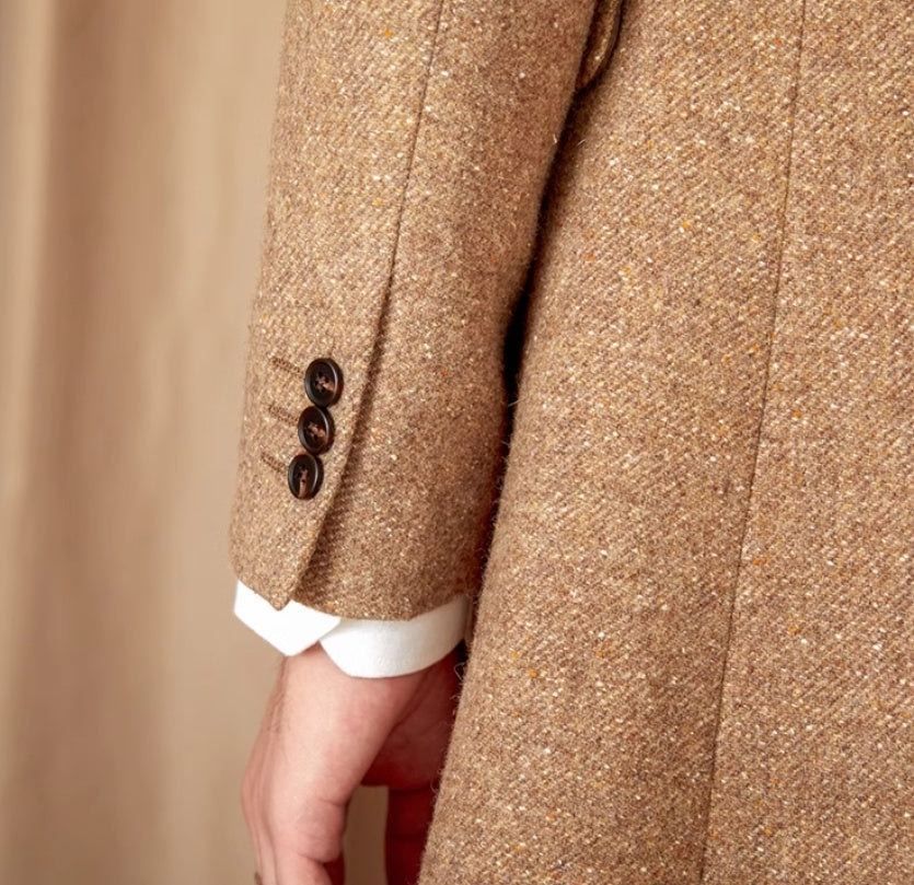 Color Dots Mid-Length Coat