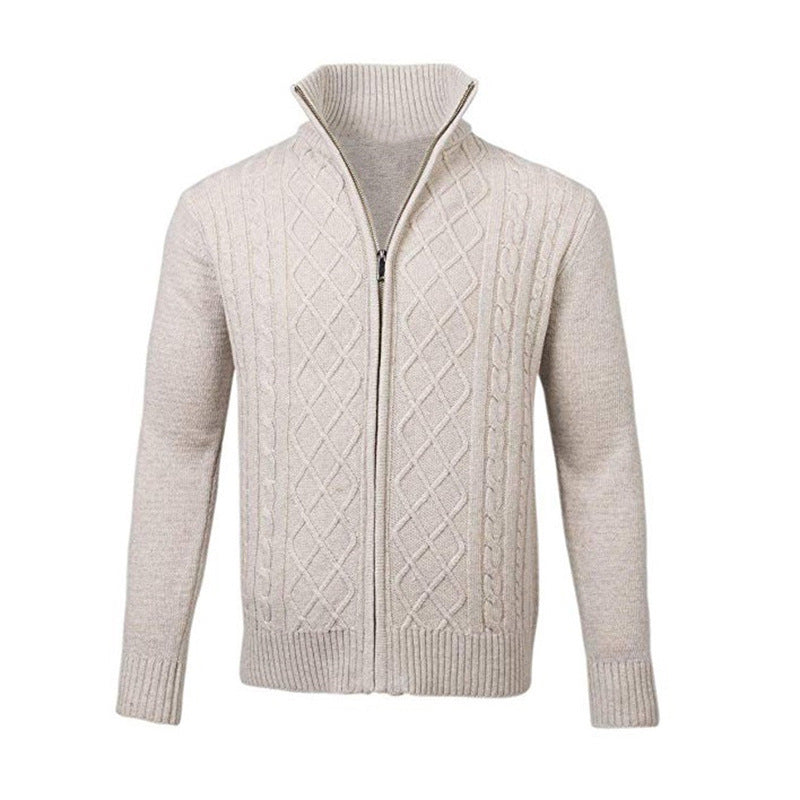 Zip Turtleneck Cardigan Top