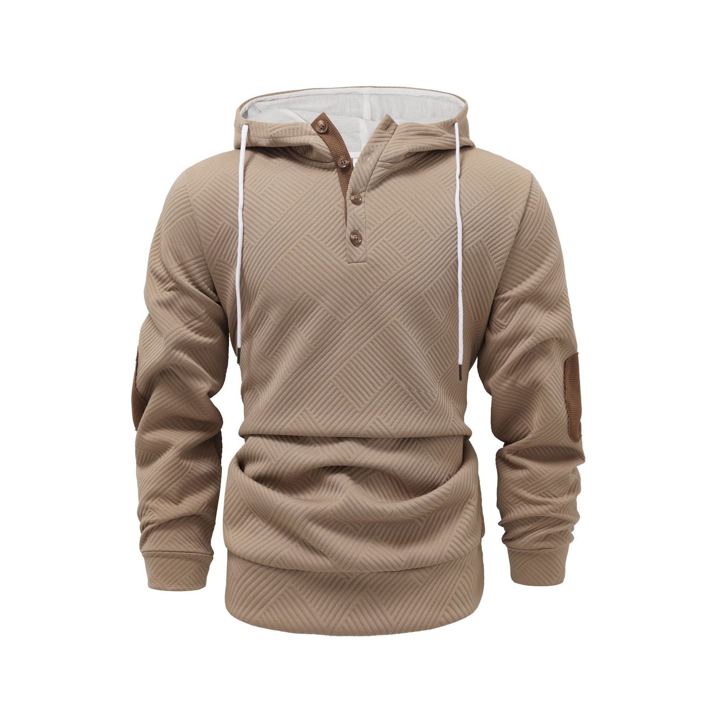 Men’s Jacquard Hooded Sweater Coat