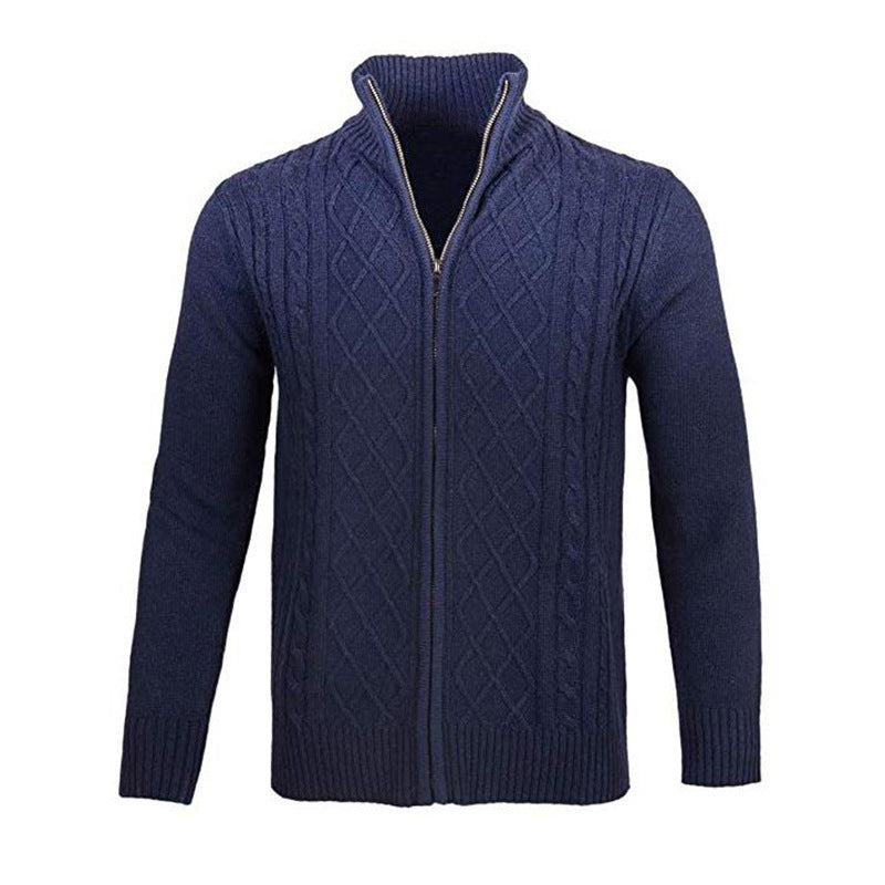 Zip Turtleneck Cardigan Top