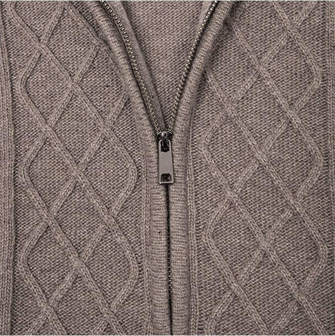 Zip Turtleneck Cardigan Top