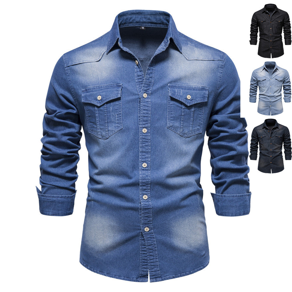 Men’s Slim Fit Denim Shirt