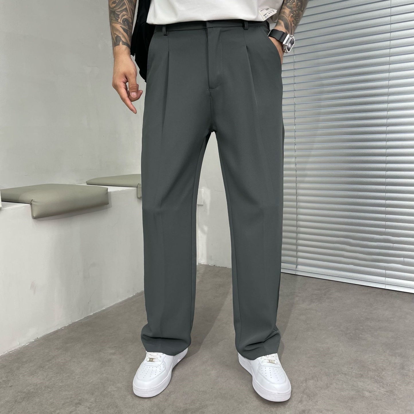 Men’s Ice Silk Loose Casual Summer Pants