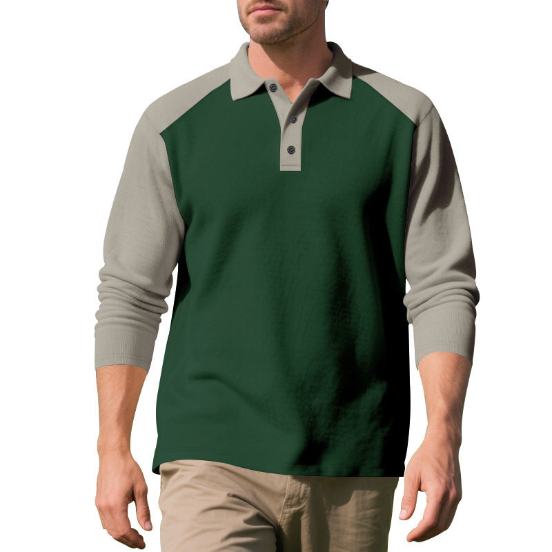 Men’s Golf Lapel Long-Sleeve Tee