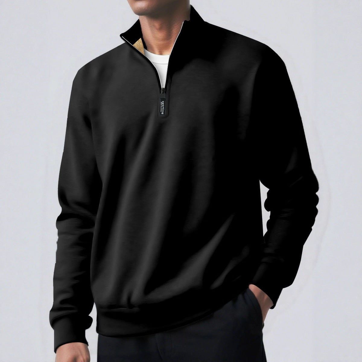 Brushed Hoody Turtleneck Coat