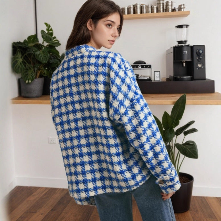 Plaid Loose Women’s Coat