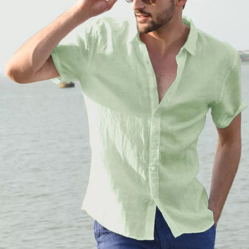 Men’s Summer Short-Sleeved Casual Shirt