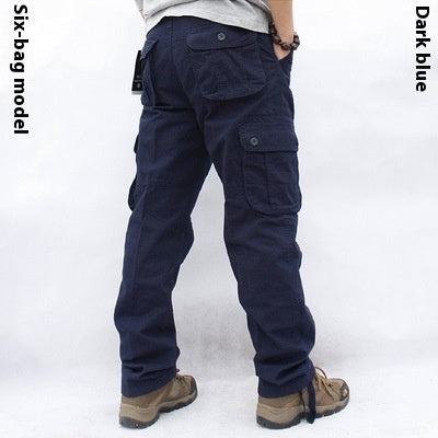 Multi-Pocket Workwear Cargo Trousers