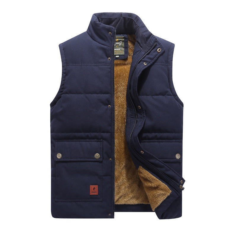 Large Size Men's Velvet Cotton Vest