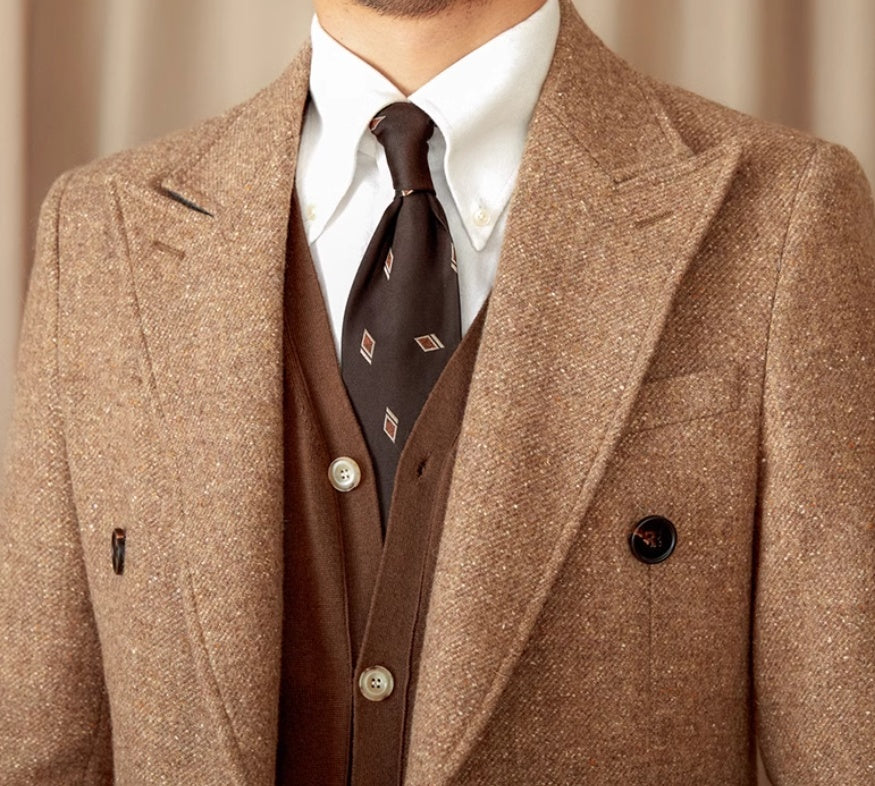 Color Dots Mid-Length Coat