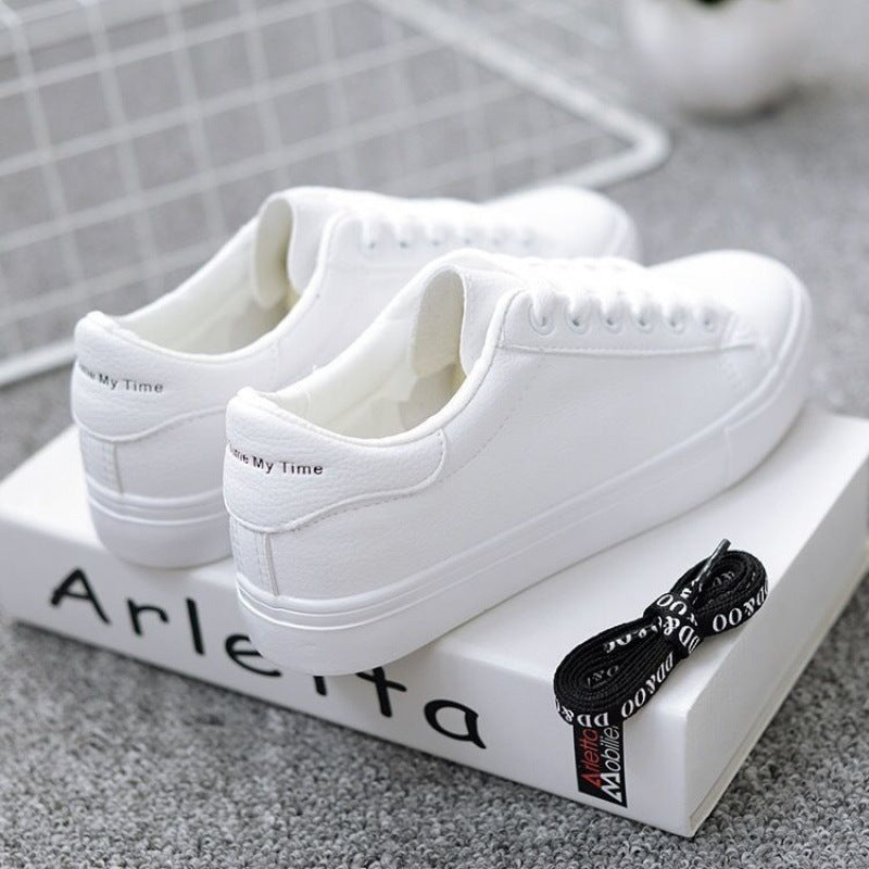 Frühling Neue lässige flache weiße Schuhe für Damen