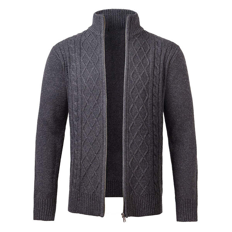 Zip Turtleneck Cardigan Top