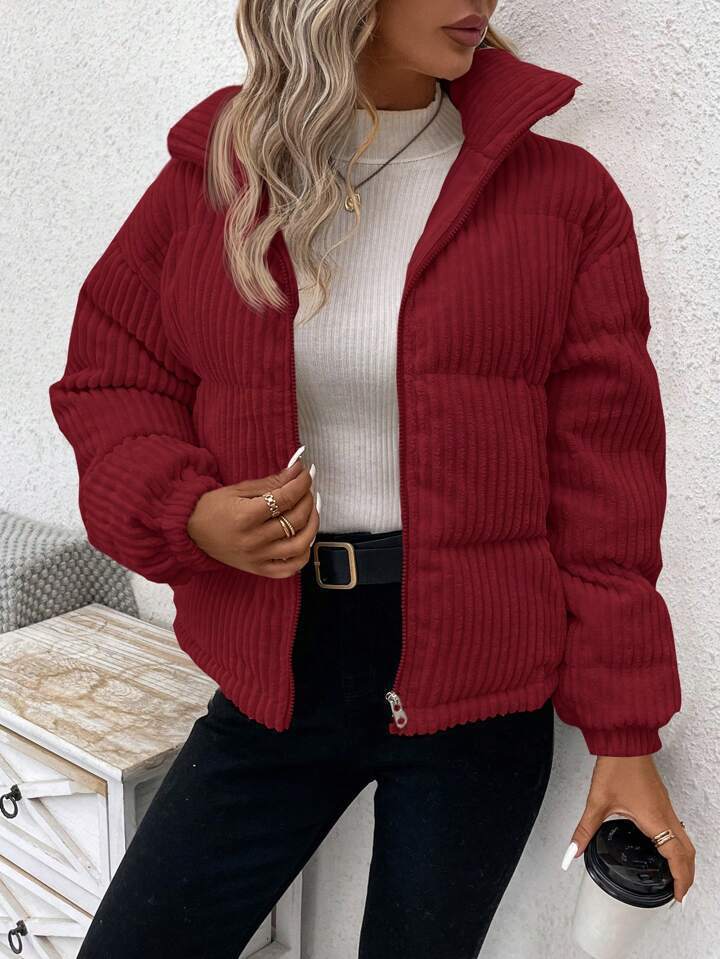 Women’s Plus Corduroy Coat