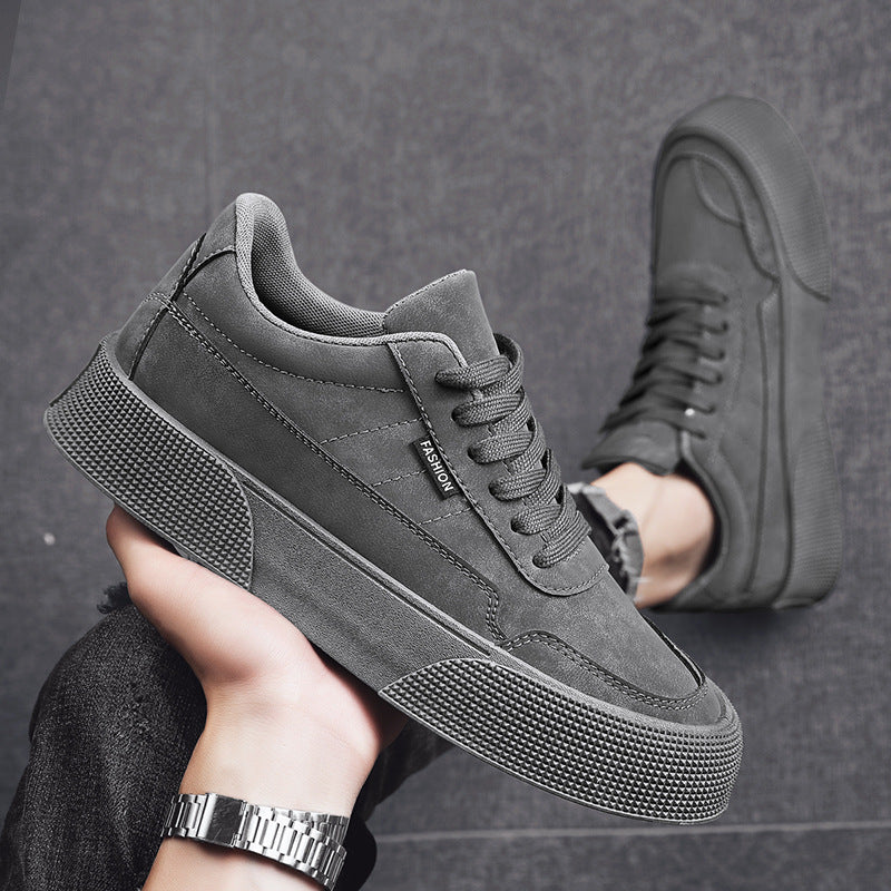 Breathable Thick-Soled Lace-Up Sneakers for Men
