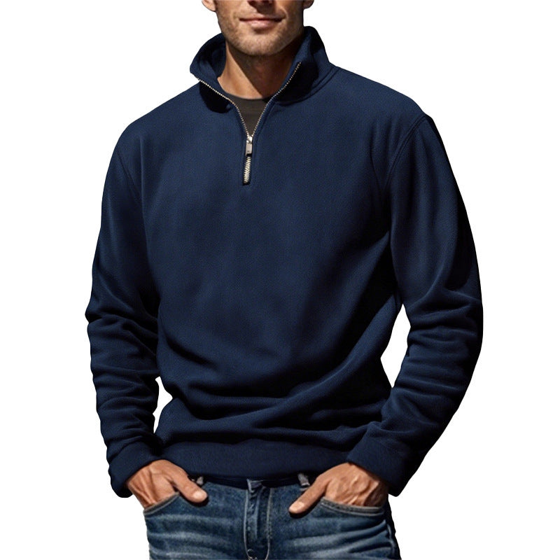 Polar Fleece Stand Collar Pullover