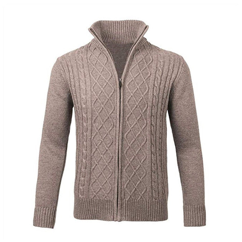 Zip Turtleneck Cardigan Top