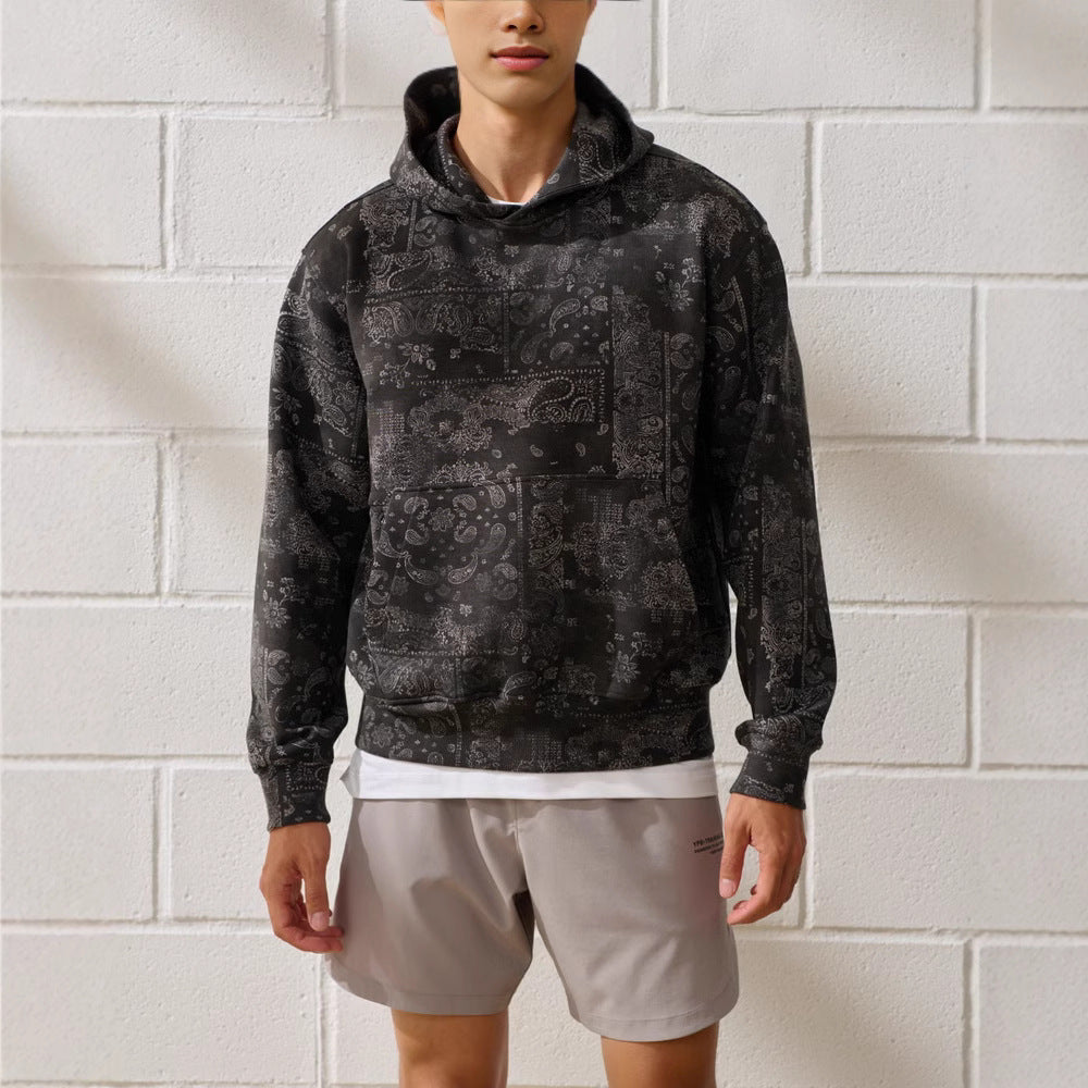 Paisley Print Hoodie