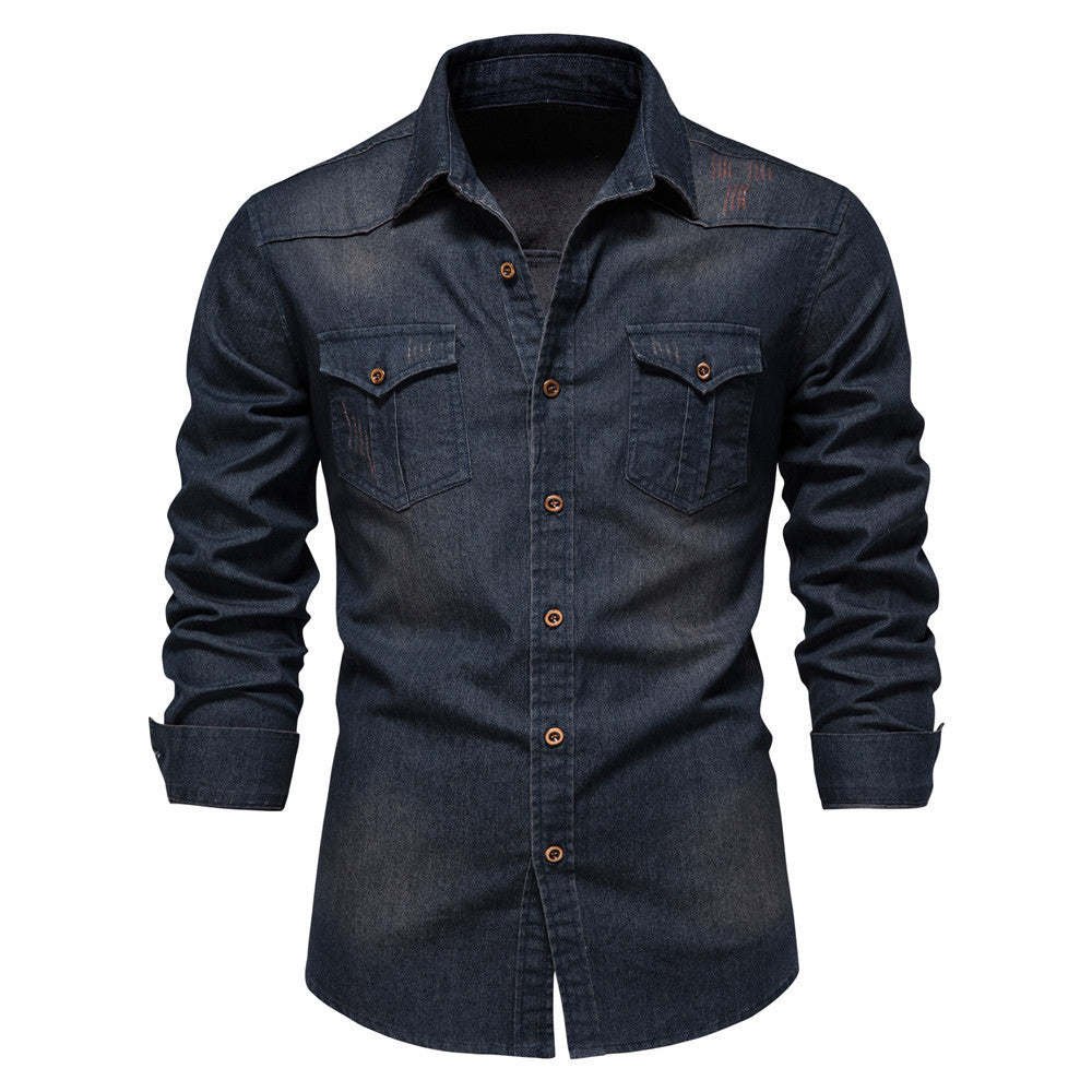 Men’s Slim Fit Denim Shirt