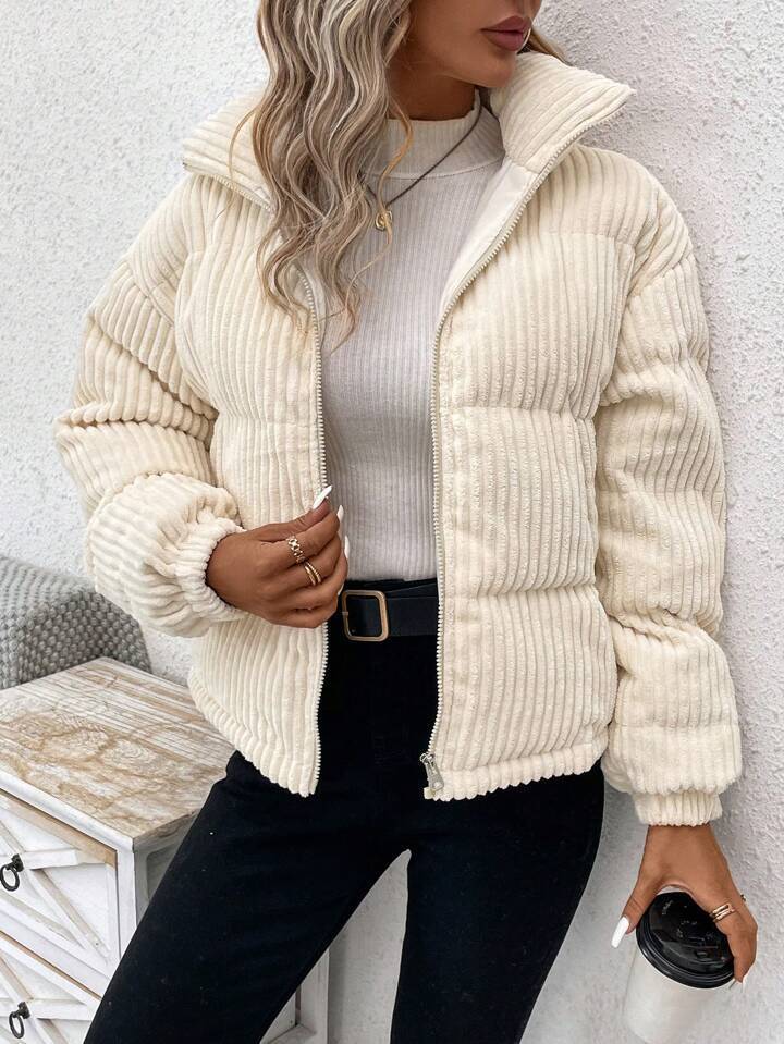 Women’s Plus Corduroy Coat