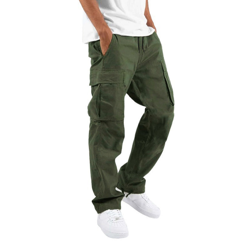 Trade Drawstring Multi-Pocket Casual Trousers