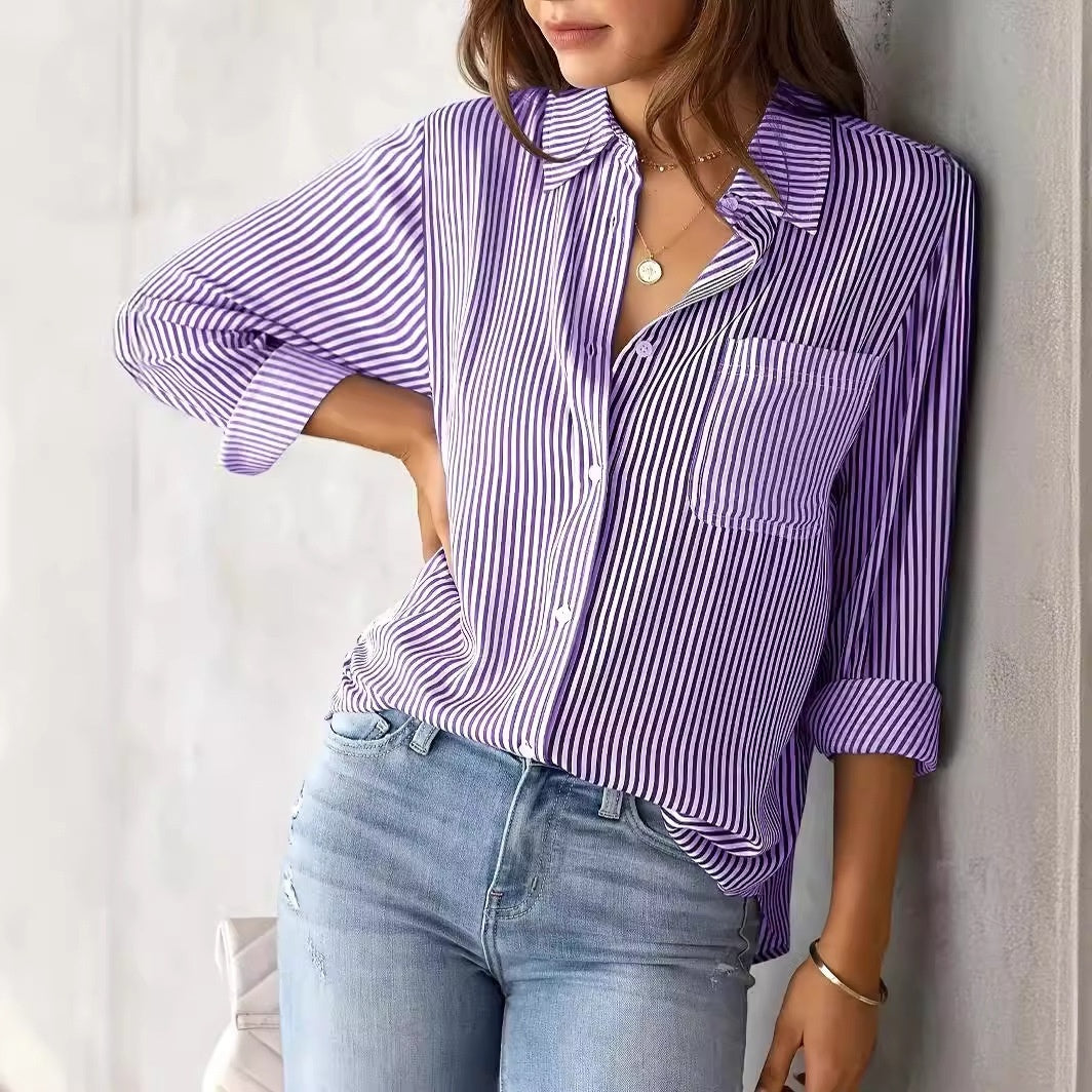 Women's Loose Casual Long Sleeve Shirt