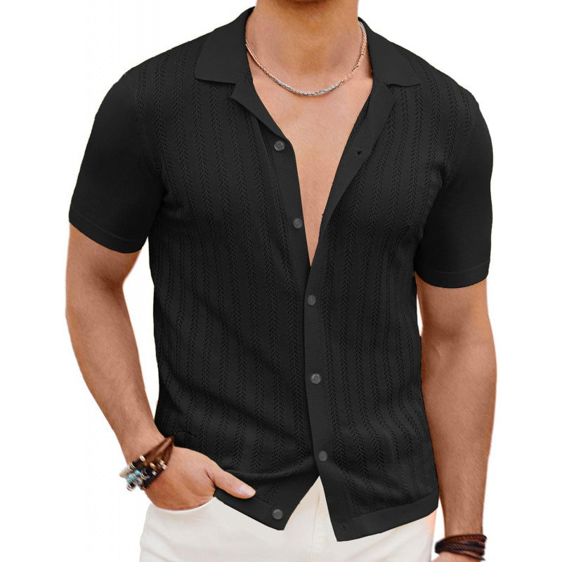 Summer Hollow Short-Sleeve Shirt