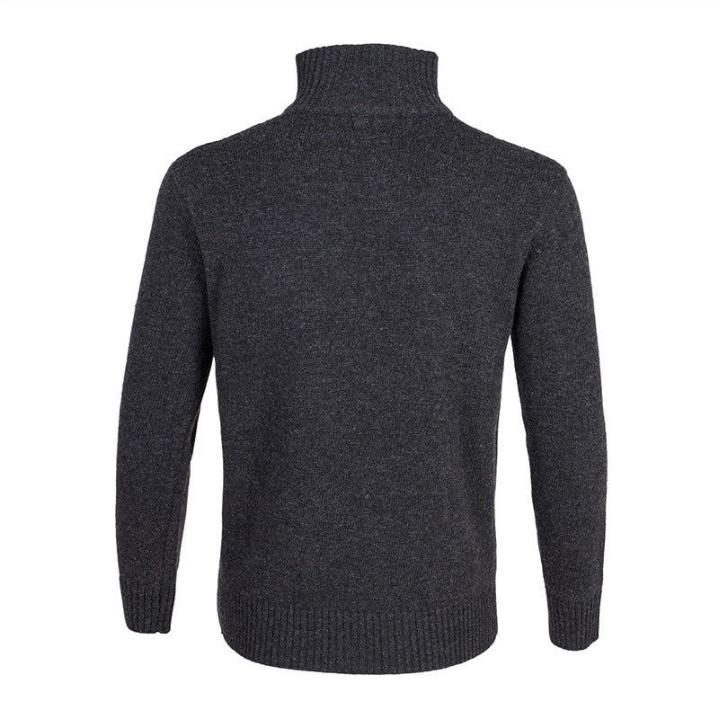 Zip Turtleneck Cardigan Top