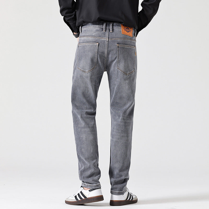 Classic Slim Retro Gray Jeans