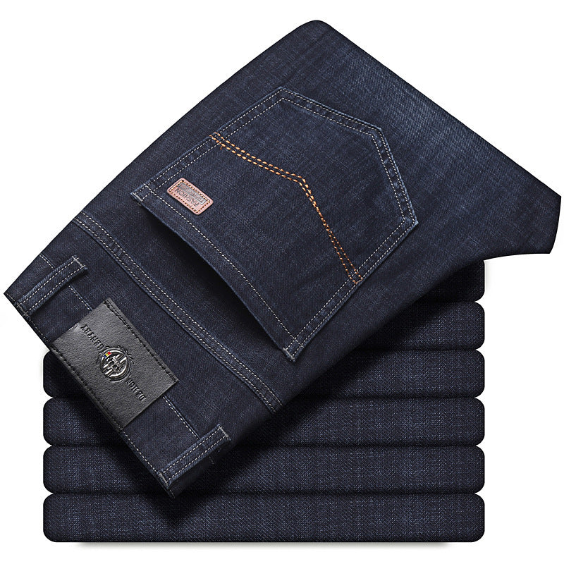Plus-Size Stretch Business Jeans