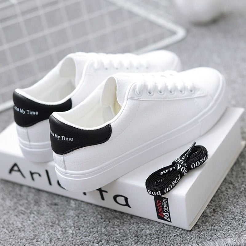 Frühling Neue lässige flache weiße Schuhe für Damen
