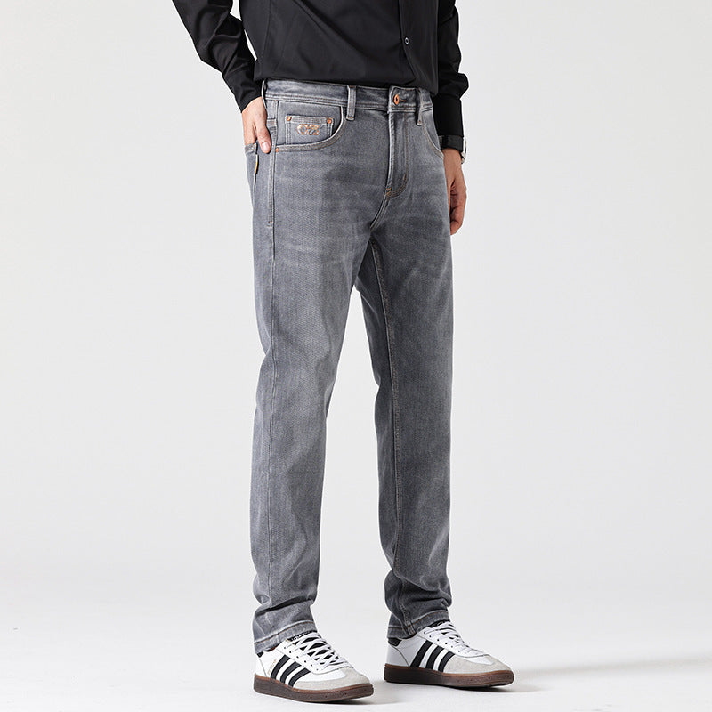 Classic Slim Retro Gray Jeans