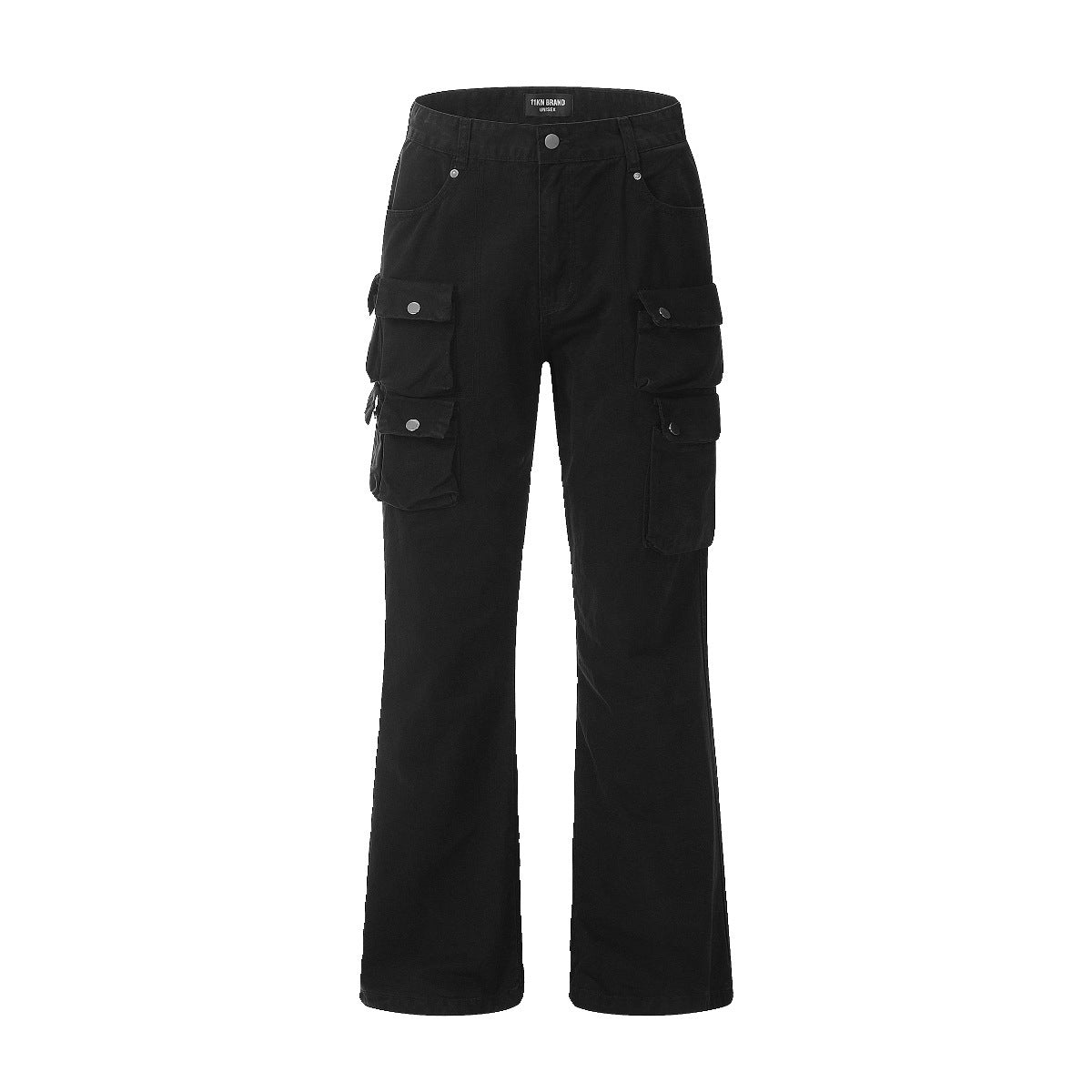 High-Street Multi-Pocket Flared Cargo Pants