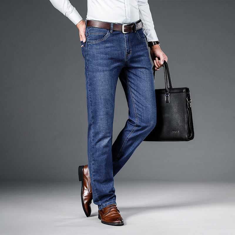 Washed Slim Fit Jeans For Business