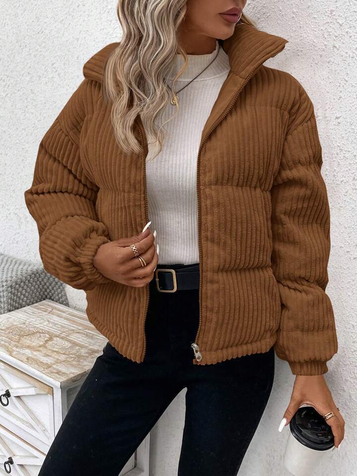 Women’s Plus Corduroy Coat