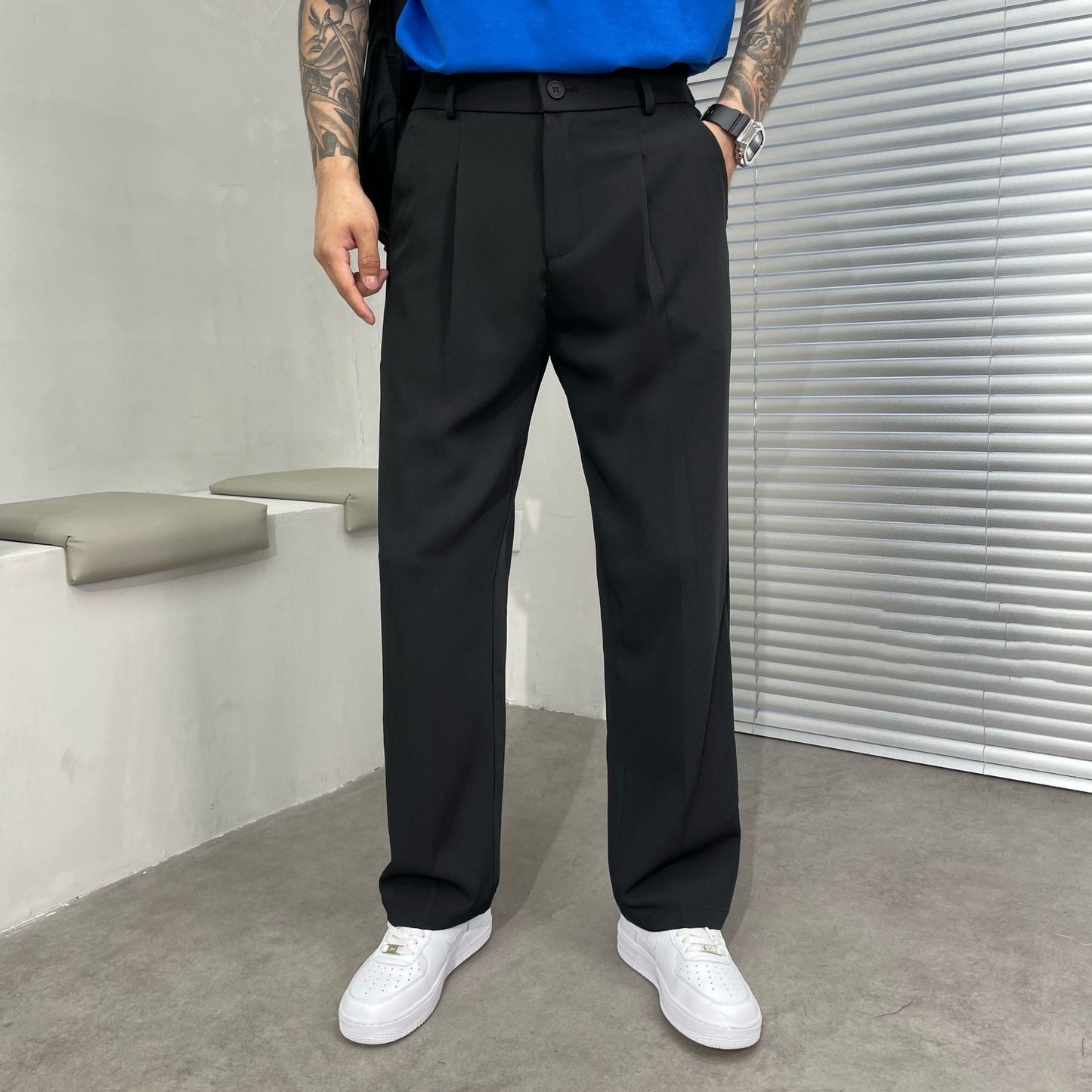 Men’s Ice Silk Loose Casual Summer Pants