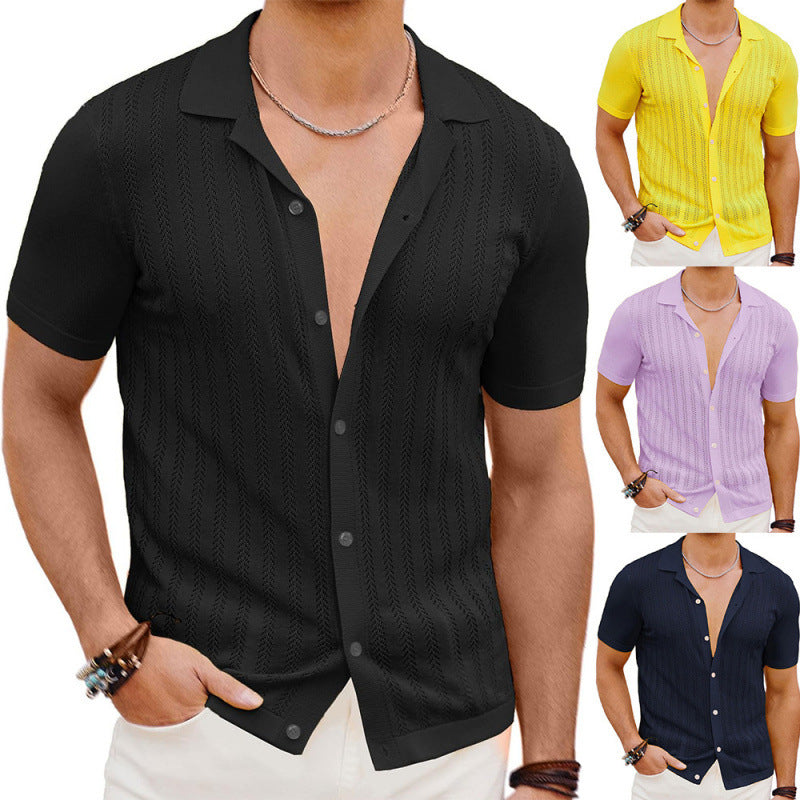 Summer Hollow Short-Sleeve Shirt