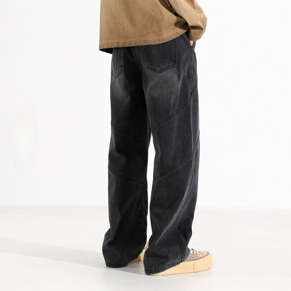 Trendy Washed Wide-Leg Pants