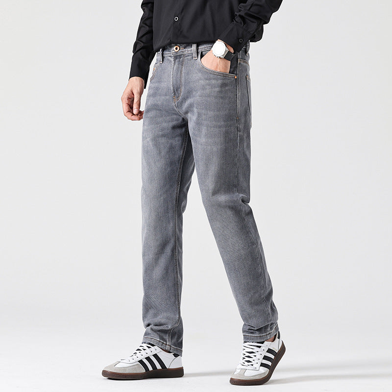 Classic Slim Retro Gray Jeans