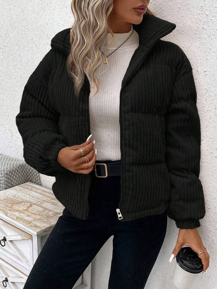 Women’s Plus Corduroy Coat