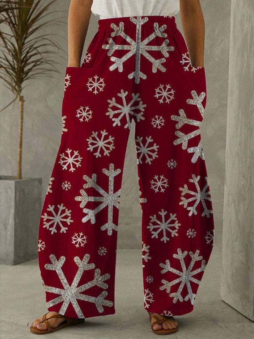 Street Hipster Mid-Waist Wide-Leg Pants