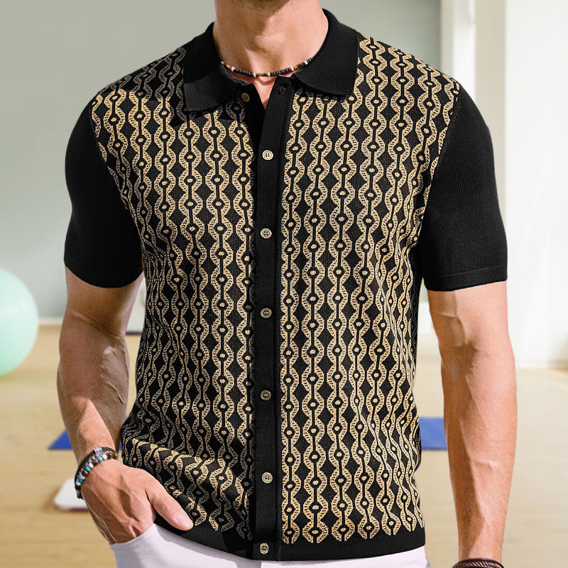 Summer Tencel Jacquard Cardigan