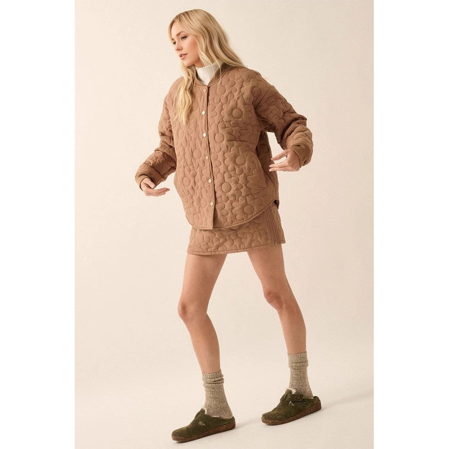 Women’s Flower Silk Cotton Jacket