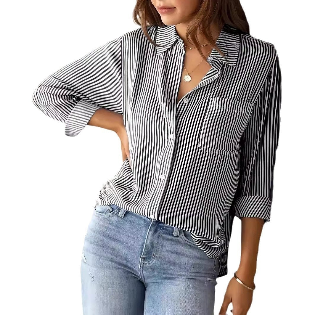 Women's Loose Casual Long Sleeve Shirt