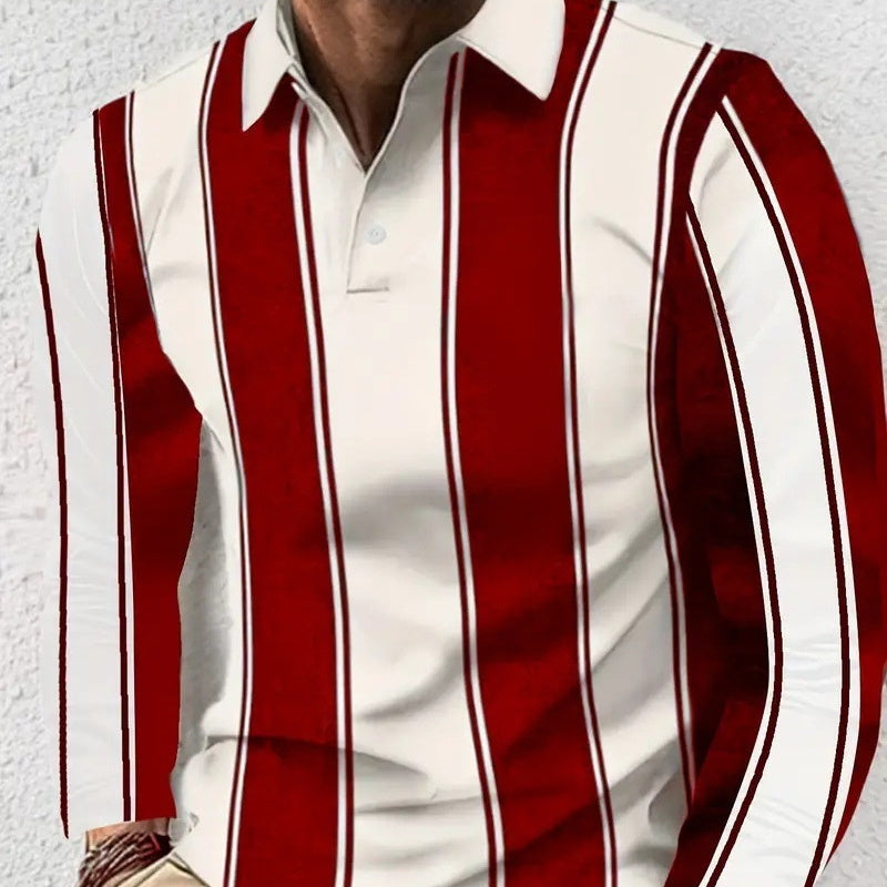Men’s Retro Button Long Sleeve Shirt
