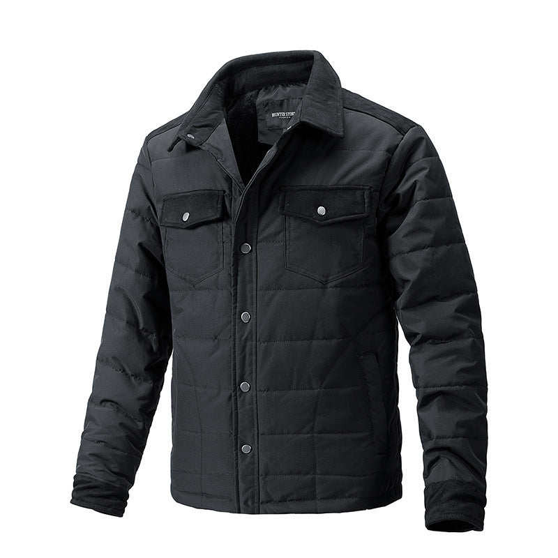 Men’s Plaid Lapel Coat
