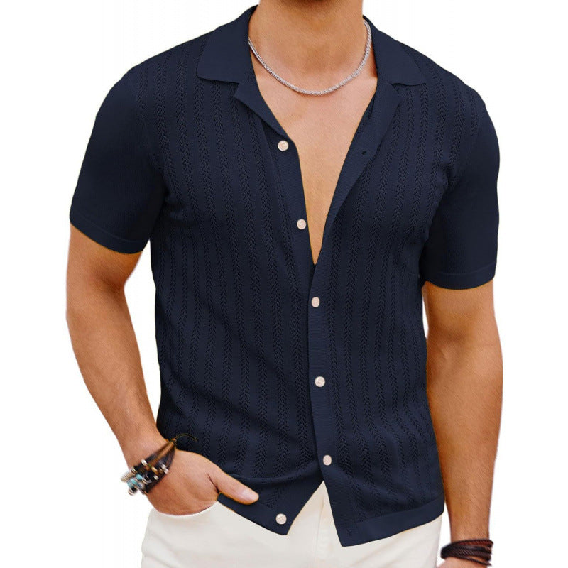 Summer Hollow Short-Sleeve Shirt