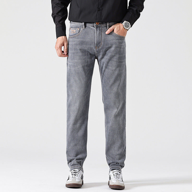 Classic Slim Retro Gray Jeans